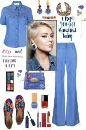 #363 Blue Pants And Top