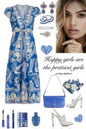 #499 2023 Blue and White Dress