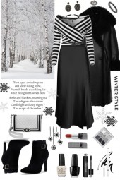#898 2023  Winter Date Black And White