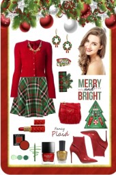#909 2023 Red And Green Plaid