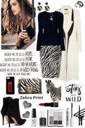 #978 2024 Zebra Print Skirt