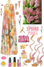 #1051 2024 Spring Pink And Yellow