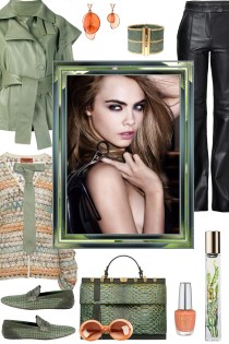 HOW TO WEAR LEATHER GREEN JACKET
