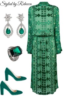 Green  goes with diamonds