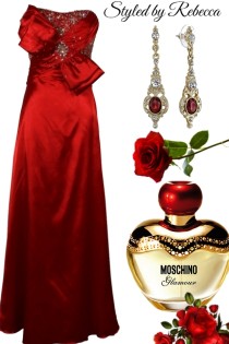 Dinner in red glam