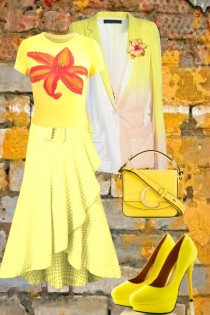 Smart yellow outfit