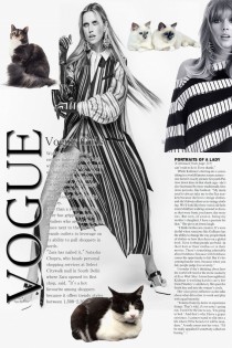 Vogue girls and cats