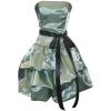 メタリックグリーンミニドレス - 连衣裙 - 