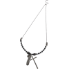 クロス　フェザー／ネックレス - Necklaces - ¥1,575  ~ £10.64