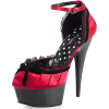 厚底赤×黒パンプス - 鞋 - 