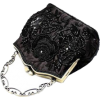 黒バラ刺繍バッグ - Bolsas - 