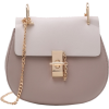       Contrast Faux Leather Chain Saddle - Carteras tipo sobre - 