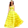 Girl Dress People Yellow - Ludzie (osoby) - 