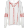  EMBROIDERED JERSEY GYPSY TOP, IVORY - Long sleeves shirts - 10.00€  ~ £8.85