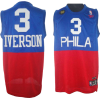  Phila Iverson #3 Blue Red NBA - Trenirke - 