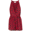  Saint Laurent Floral-print silk wrap mi - Dresses - 