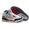  White/Black/Red-Retro Jordan  - Klasyczne buty - 