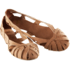 Flats Beige - 平鞋 - 