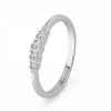 10KT White Gold Round Diamond Five Stone Promise Ring (1/4 cttw) - リング - $229.00  ~ ¥25,774