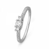 10KT White Gold Round Diamond Promise Ring (1/3 cttw) - Rings - $269.00 