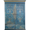 1850s Swedish oak painted wardrobe - Furniture - 