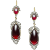 1850s garnet earrings - Ohrringe - 