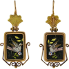 1860s mosaic earrings - Aretes - 