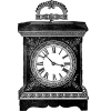 1880s-1890s antique clock illustration - Иллюстрации - 