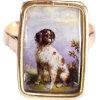1880s dog portrait ring british - Anillos - 