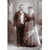 1880s early 1890s wedding photo - Pessoas - 