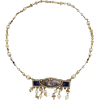 1890s 1900s Pearl Enamel necklace - 项链 - 