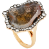 18K Gold Geode, Diamond Ring - Aneis - 