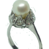 18k White Gold Ring with 0.4 ct Diamonds - Pierścionki - $700.00  ~ 601.22€