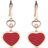 18kt rose gold Happy Hearts diamond drop - Earrings - 