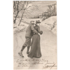 1900s French winter postcard - Ilustrationen - 