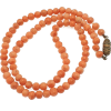 1900s beaded coral necklace - Naszyjniki - 