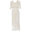 1910S White Embroidered Cotton tea gown - Obleke - 