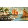 1910s Bretagne painting by Sentie - Ilustracije - 