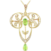 1910s Peridot Seed Pearl necklace - Collares - 