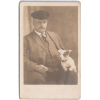1910s man with jack russel dog photo - Ljudi (osobe) - 
