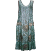 1920s French Seafoam Sequin Lame Dress - Vestiti - 