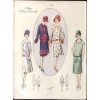 1920s French fashion plate - Ilustracije - 