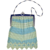 1920s Mesh Enamel Rhinestone Purse - Hand bag - 