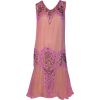1920s Raspberry Sorbet Beaded dress - Obleke - 