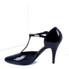 1920s Style Black T-Strap Heels - Klasične cipele - 