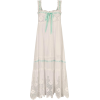 1920s White Cotton Eyelet Slip Dress - sukienki - 
