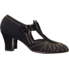 1920s day suede T strap heels - Классическая обувь - 