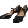 1920s patent t strap heels - Klasični čevlji - 
