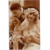 1920s wedding postcard - People - 