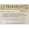 1920s wedding telegram - Besedila - 